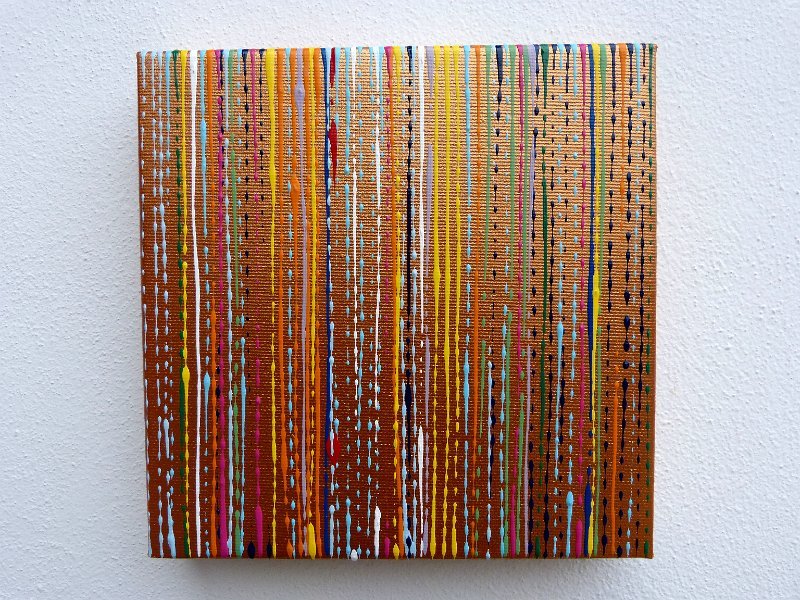 coloured lines 1 2015  25x25 Acryl-Lack auf LW